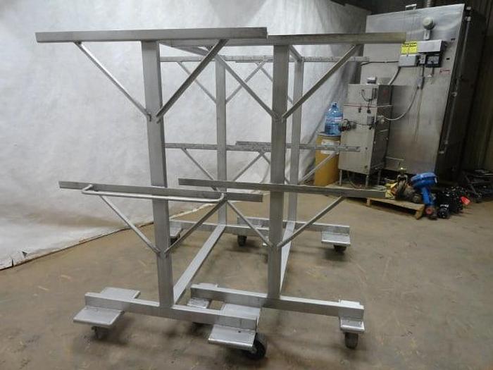 Used Stainless Steel Nesting Racks w/ 50" Smoke Sticks