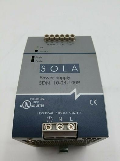 Used Sola SDN 10-24-100p Power Supply