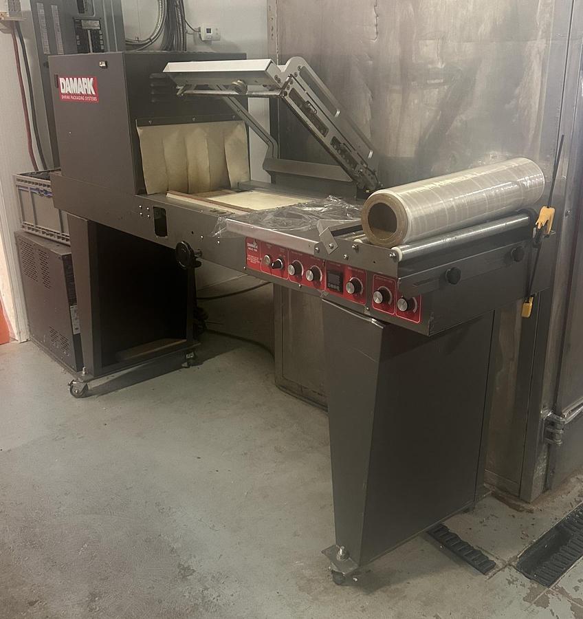 Used Used Maxipak Model MP3 Semi-Auto L-Bar Sealer Heat Tunnel Combo