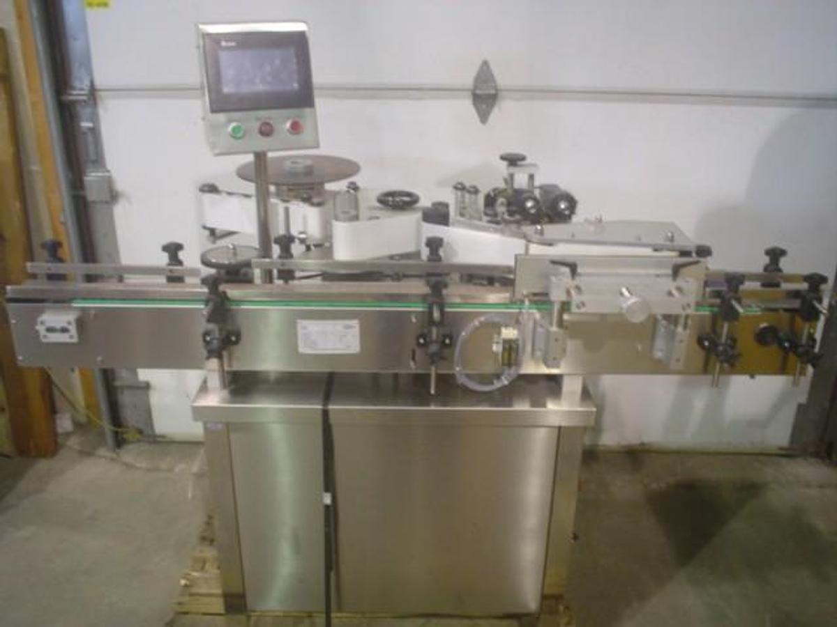 New Wraparound Pressure Sensitive Labeler Model YT with Hot Stamp Coder