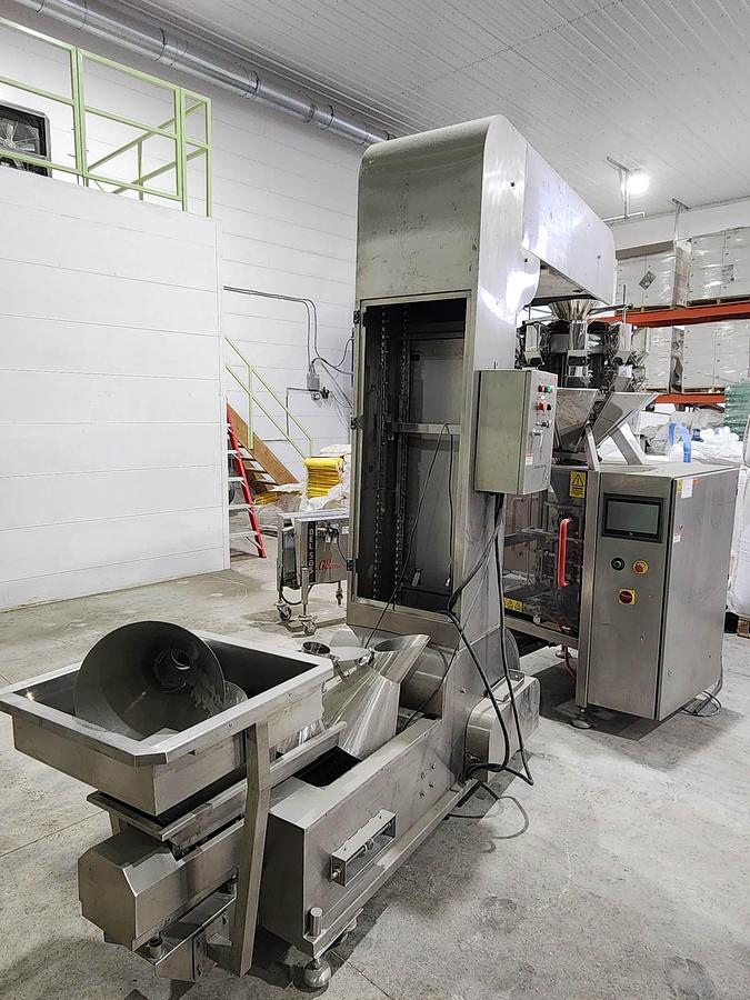 Used Used Form Fill Seal Packager with 10 Head Rotary Scale