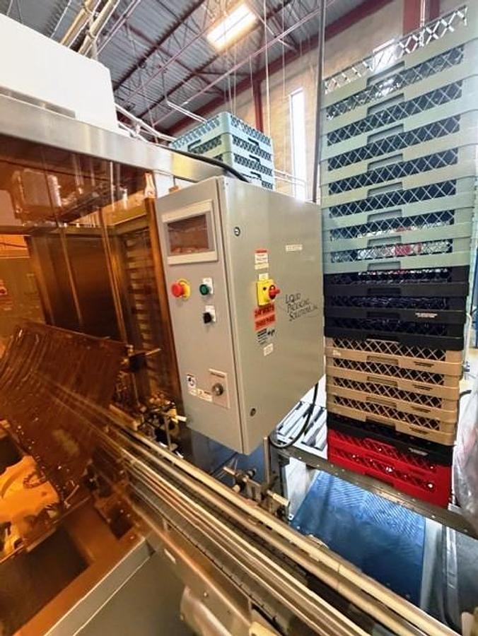 Used Complete Used High Speed Liquid Bottle Filling Packaging Line