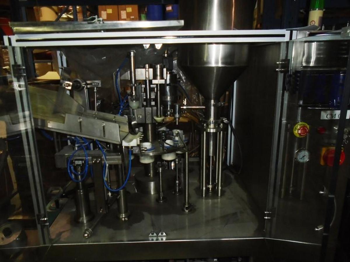 Used Used Automatic Hot Air Plastic Tube Fill & Seal Machine