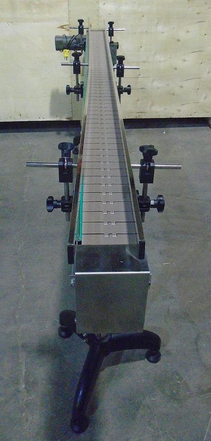 New 8 Foot Long x 4.5 inch Wide Belt Conveyor