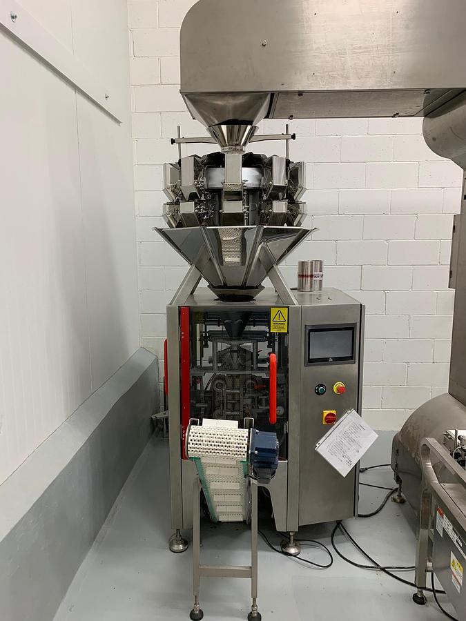 Used Used Form Fill Seal Packager with 10 Head Rotary Scale