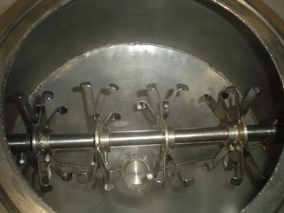 Used Used Approximately 2 Cubic Foot Cone Blender with Intensifier Bar