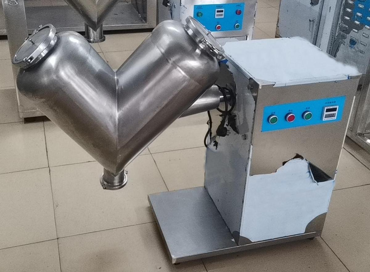 New Table Top Stainless Steel Twin Shell V Blender