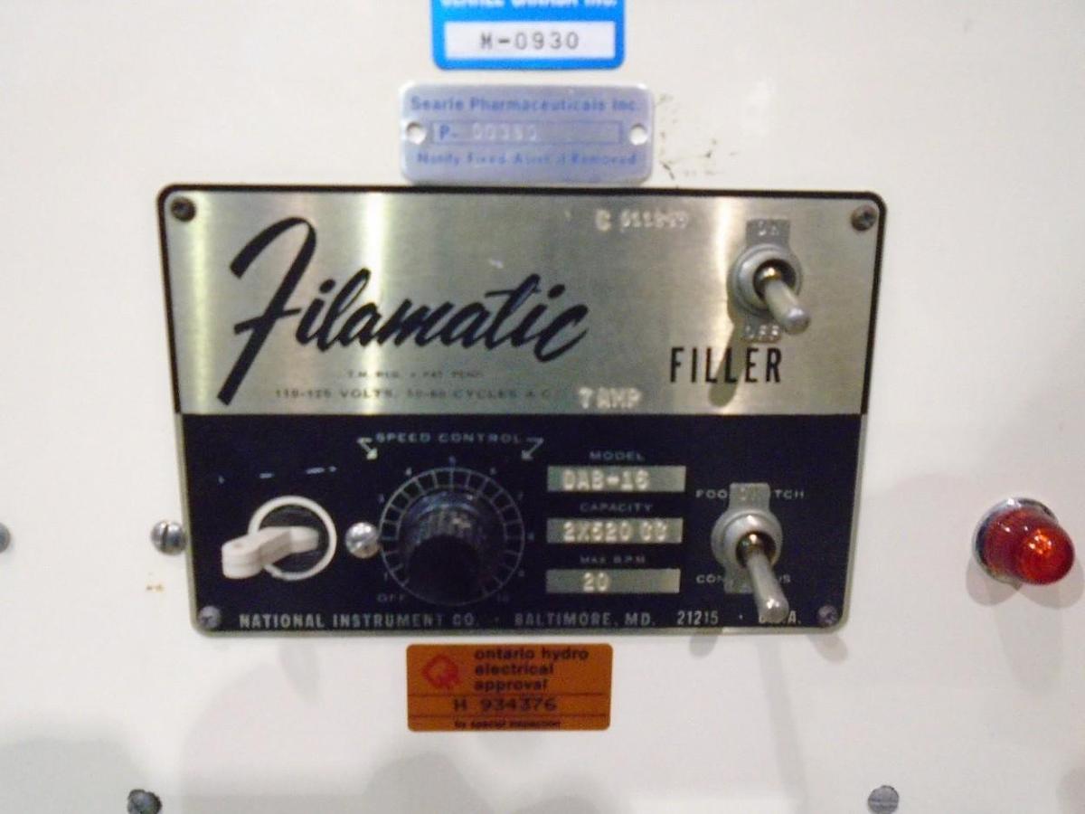 Used Used Fillamatic 500ML Single Station Piston Filler
