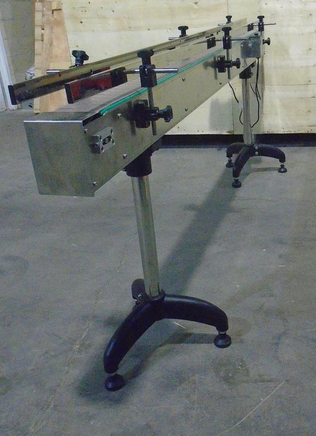 New 8 Foot Long x 4.5 inch Wide Belt Conveyor