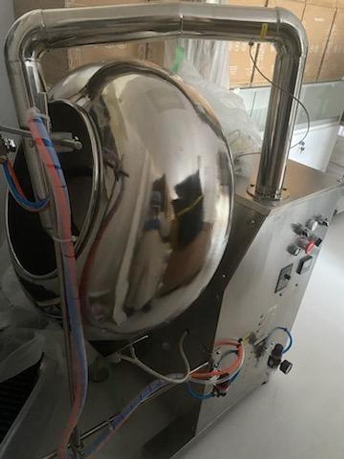 Used Like New 16 inch Diameter Stainless Steel Round Coating System