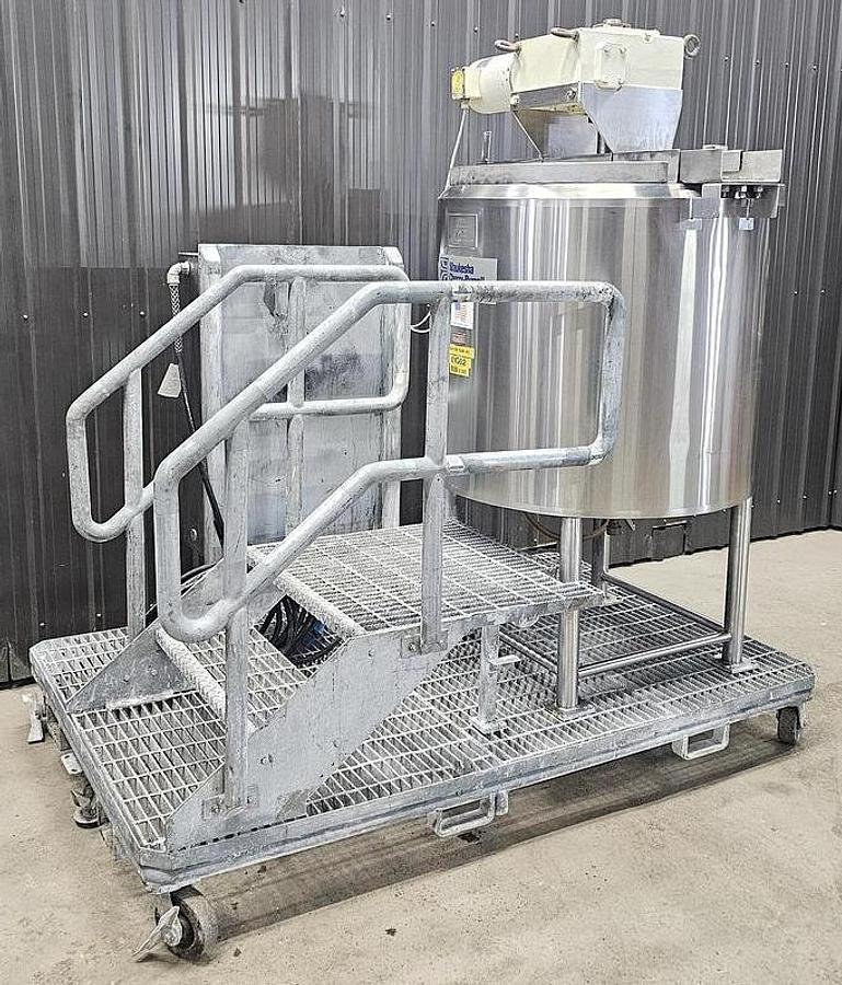 Used Used Cherry Burrell 100 Gallon Steam Jacketed 304 Stainless Steel Tank-Kettle