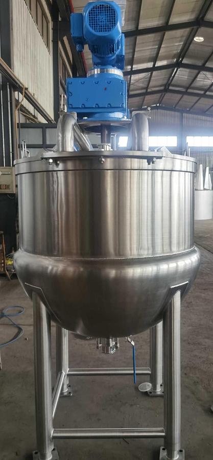 New 100 Gallon Stainless Steel Jacketed Kettle with Double Motion Scrape Agitation