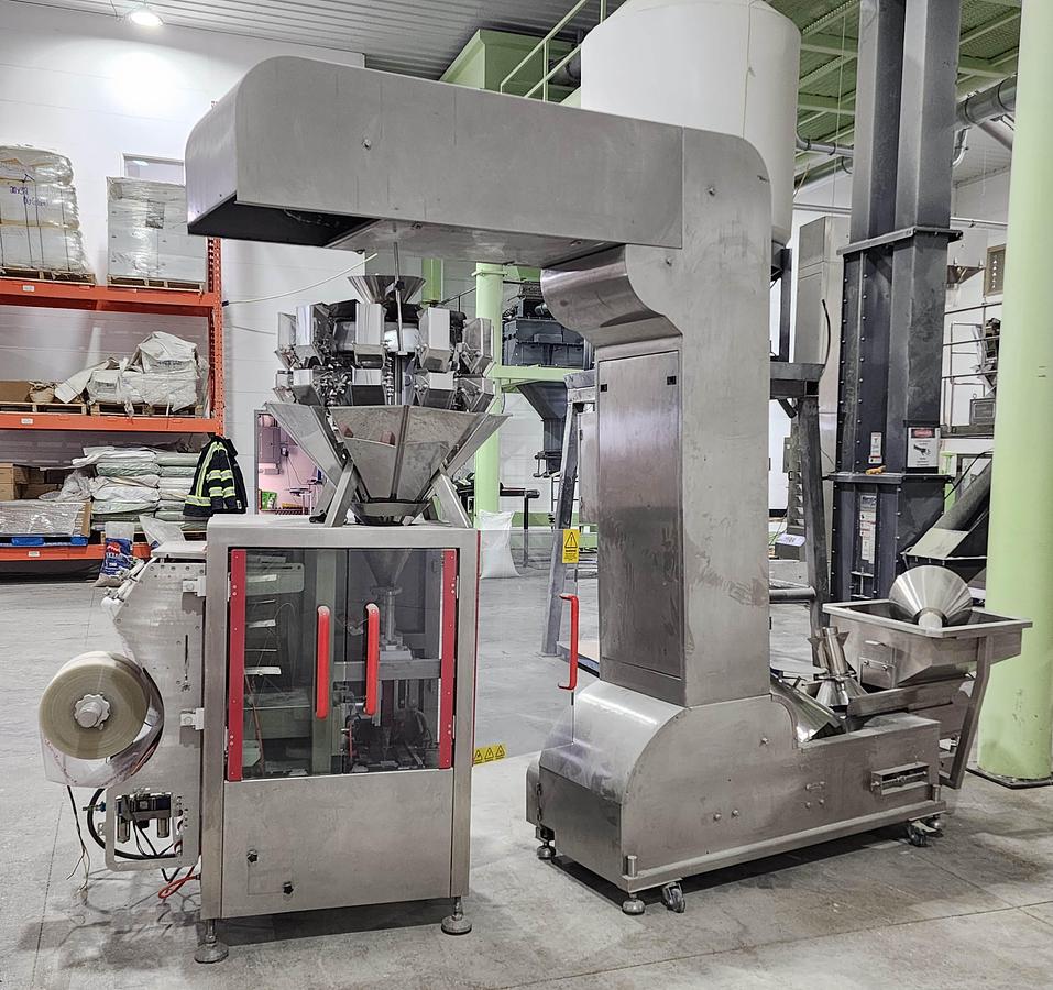 Used Used Form Fill Seal Packager with 10 Head Rotary Scale