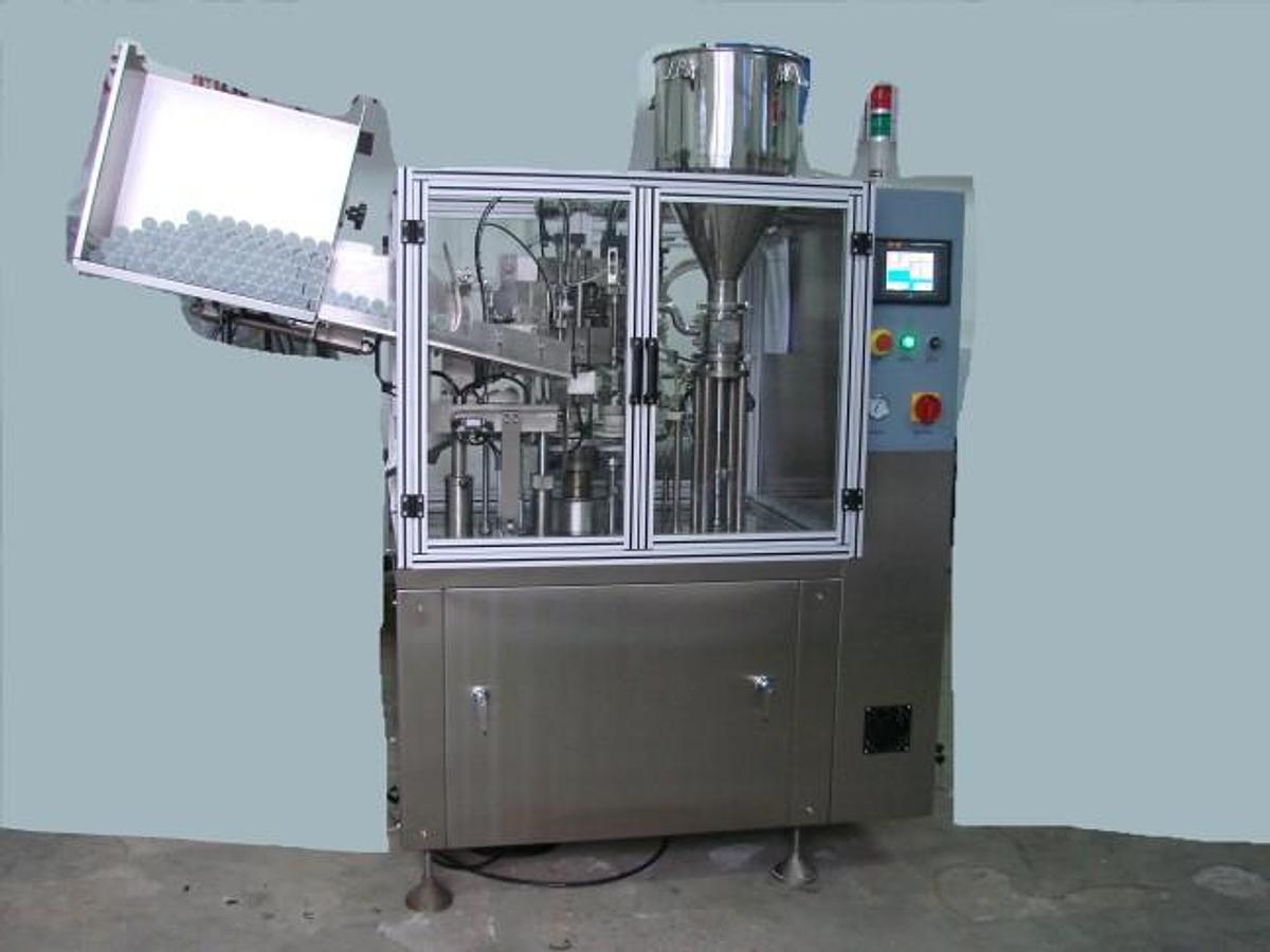 New Automatic Hot Air Plastic Tube Fill & Seal Machine, Model DFS-100