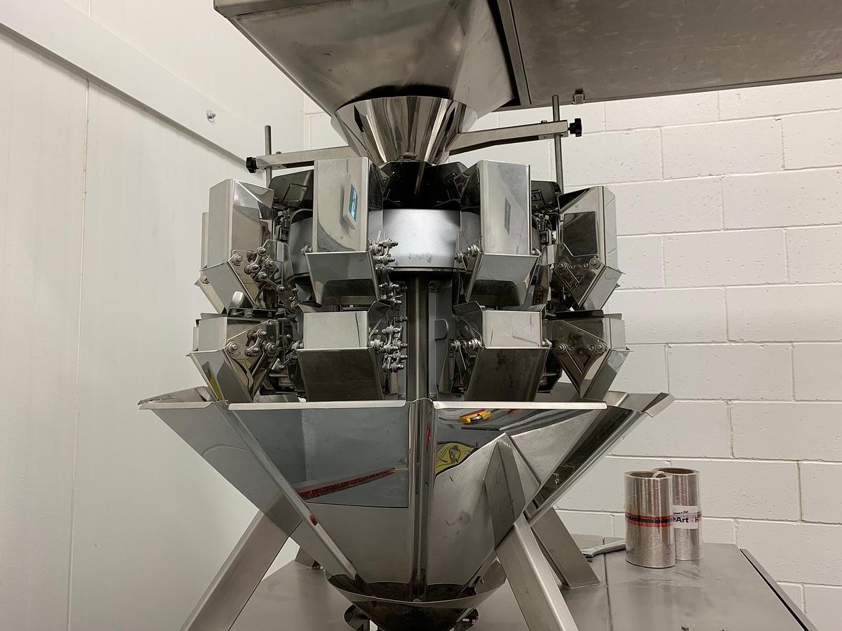 Used Used Form Fill Seal Packager with 10 Head Rotary Scale