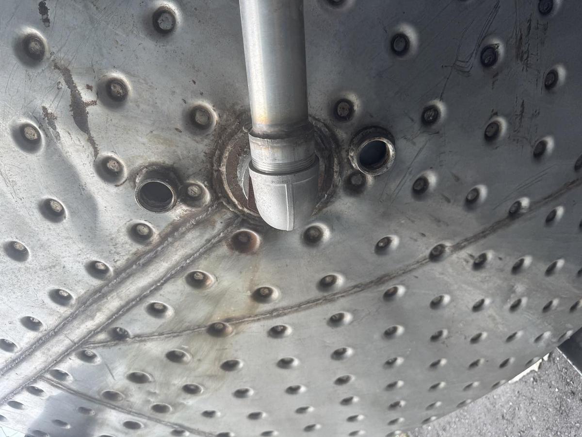 Used Used 6400 Litres approx. 1600 Gallons 304 Stainless Steel Half Jacketed Kettle with Scrape Agitation Mixer