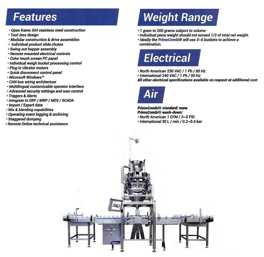 Used Like New WeighPack Paxium High Speed Container Filler with 14 Head Scale System