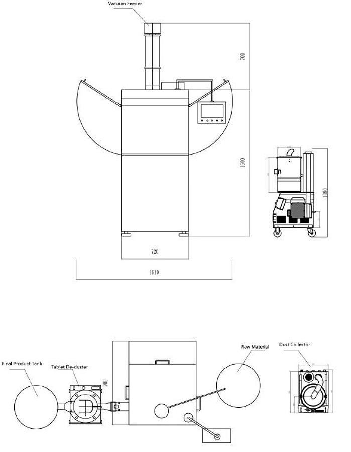Used New High Speed 17 Station Rotary Tablet Press Model TEU-17H