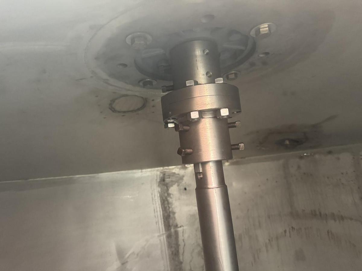 Used Used 6400 Litres approx. 1600 Gallons 304 Stainless Steel Half Jacketed Kettle with Scrape Agitation Mixer