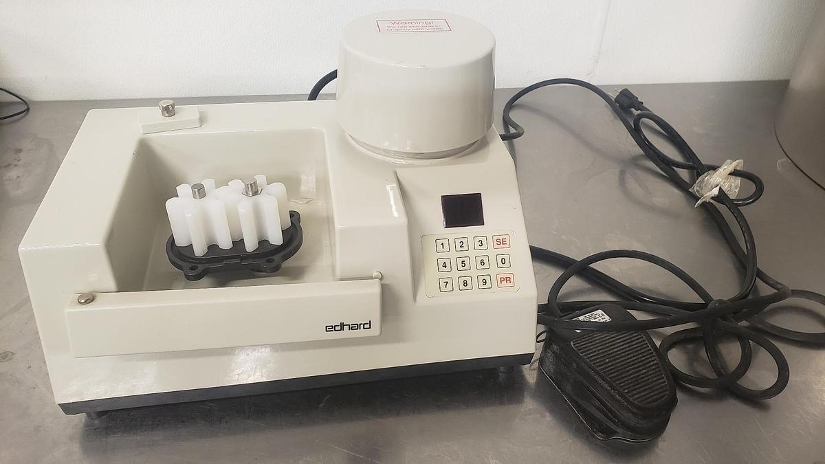 Used Used Edhard Cup Filler with PackLine Rotary Cup Foil Lid Sealer