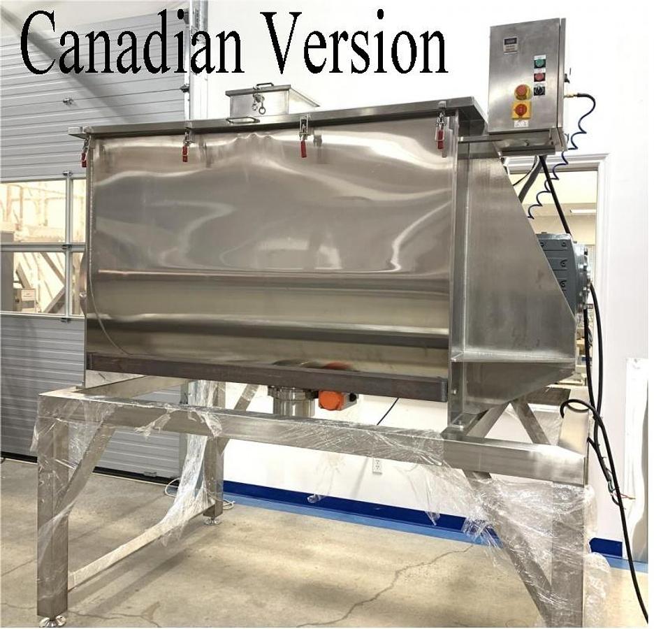 New 35 Cubic Foot Working Capacity Stainless Steel Double Ribbon Blender