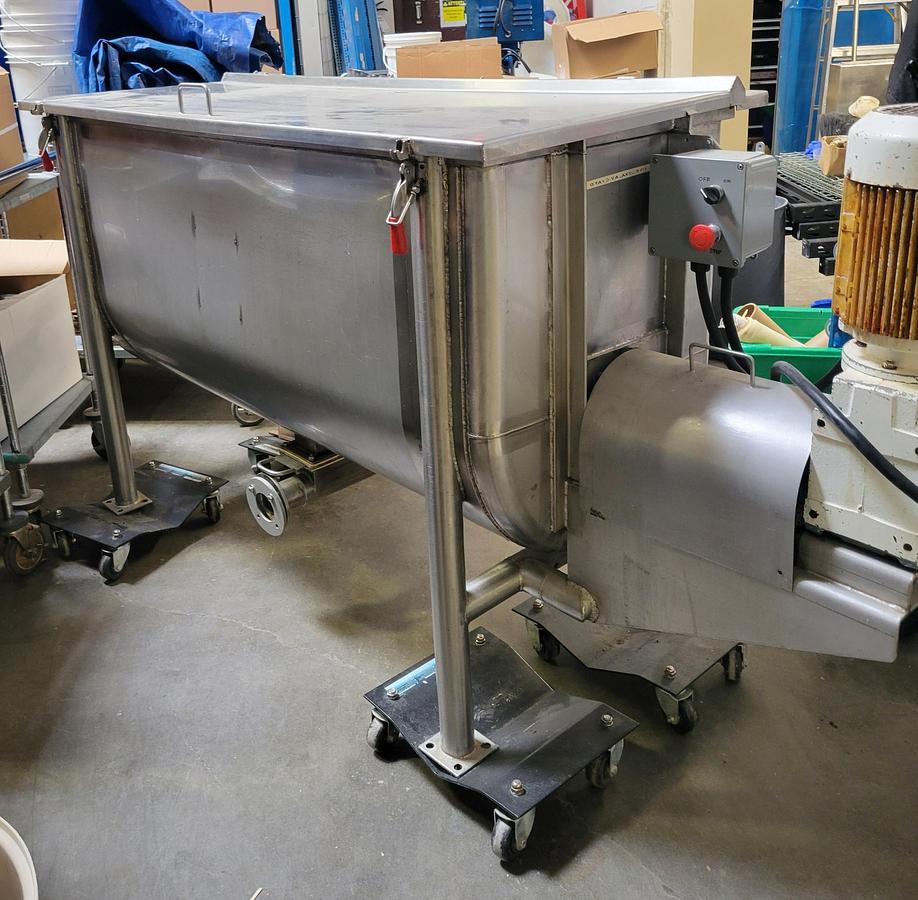 Used Used InoxTech 20 Cubic Foot Stainless Steel Double Ribbon Blender