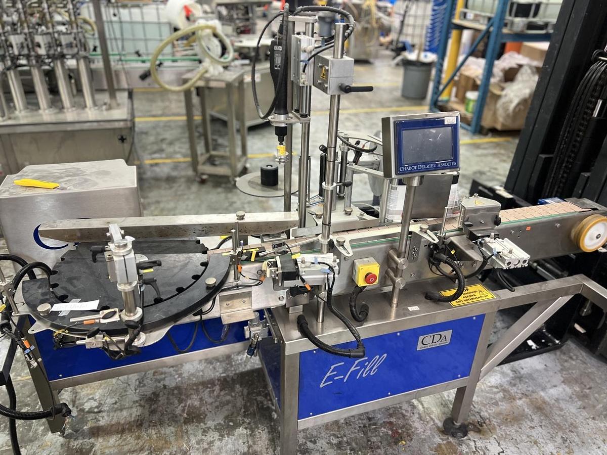 Used Used CDA Wraparound Bottle Labeler Model E-Fill