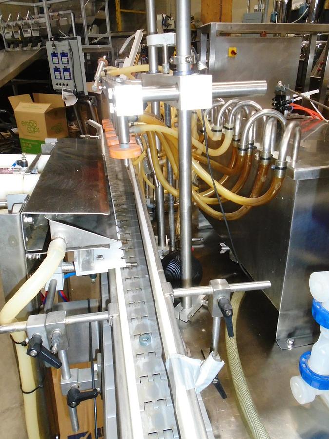 Used Used Accutek 6 Head Filler Model 06-500-000