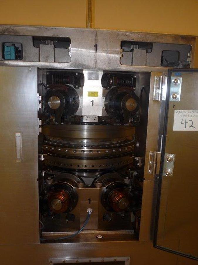Used Used Kikusui 55 Station Gemini Double Sided Rotary Tablet Press.