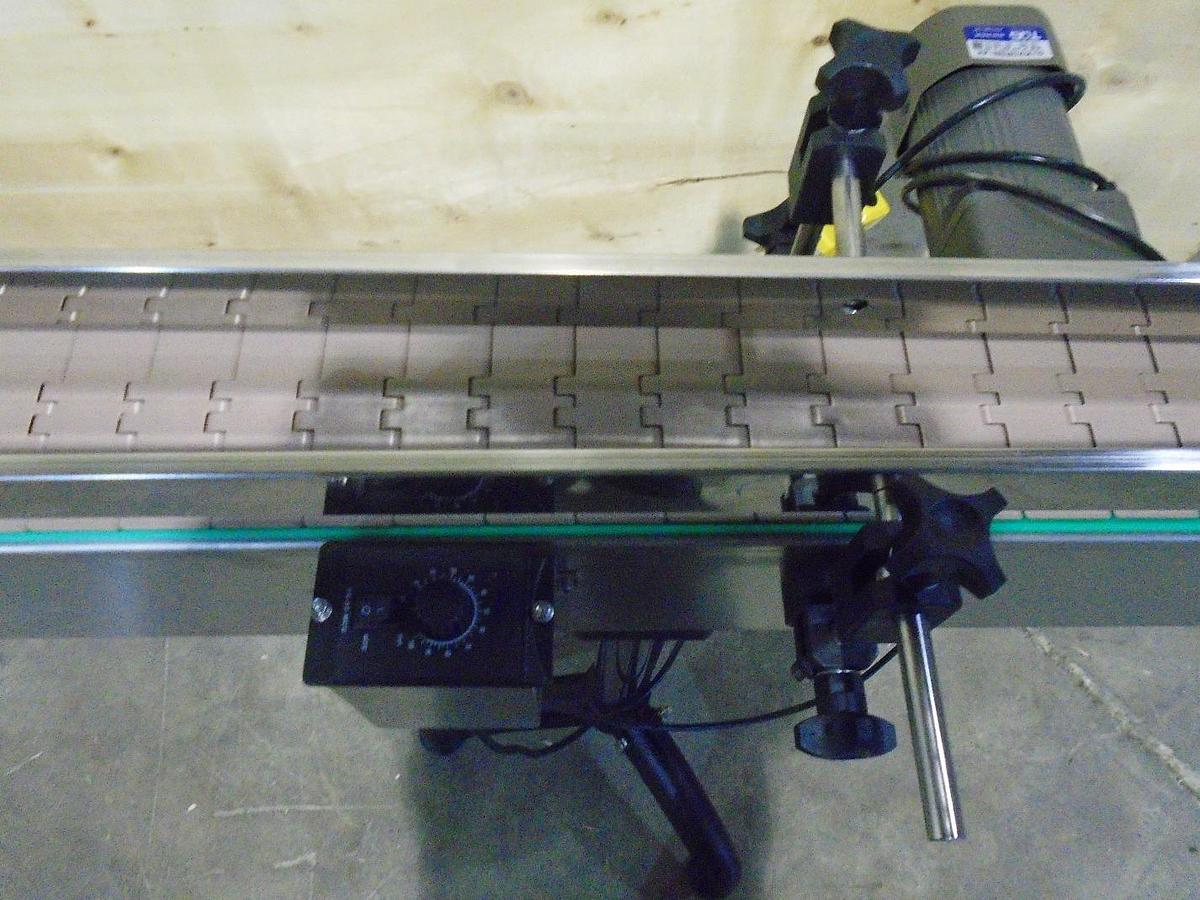 New 8 Foot Long x 4.5 inch Wide Belt Conveyor