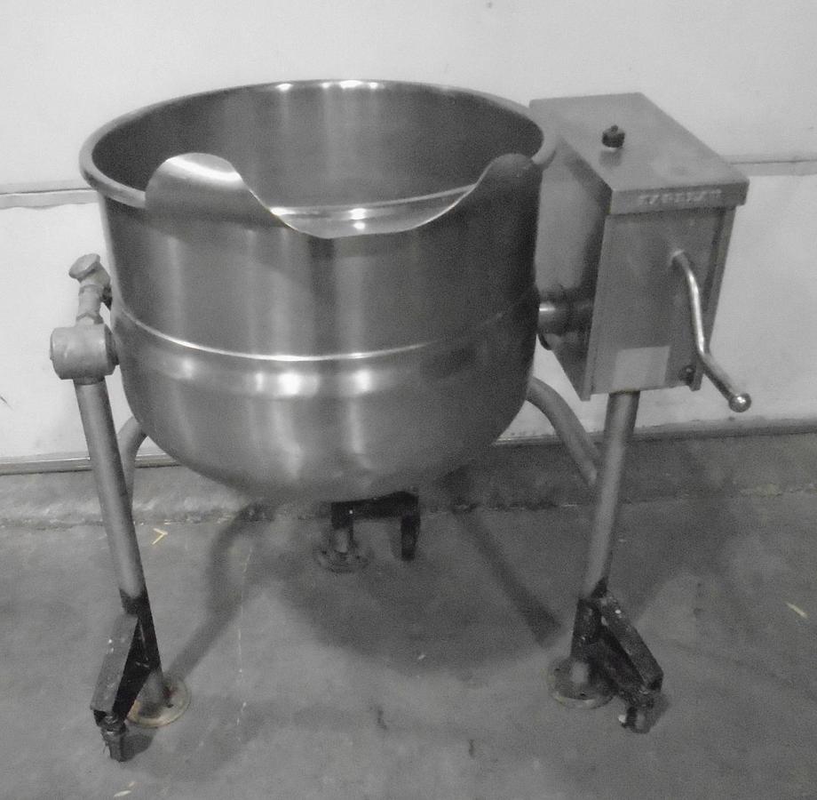 Used Used Barddeau 20 Gallon Stainless Steel Steam Jacketed Tilting Kettle Model TRT-20