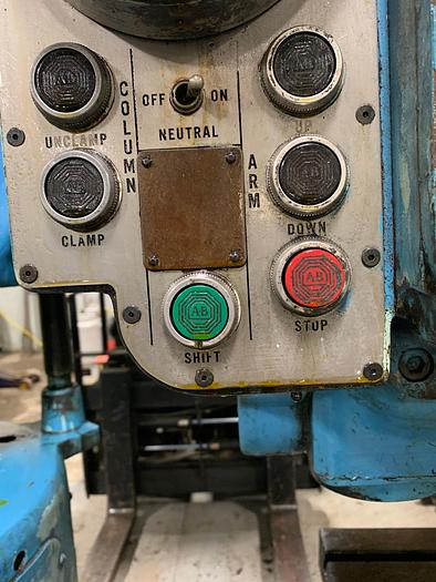 Used CARLTON 4' X 13" COLUMN RADIAL DRILL WITH 3A PRE-SELECT HEAD