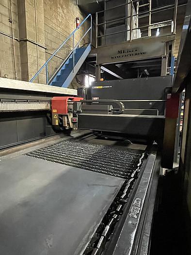 Used 2012 Amada 4000-Watt Amada FOM2-3015 Laser Cutting System, Load / Unload Tower System
