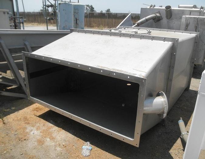 Used Hopper, 120 CF, S/st, 5' X 3.5' X 5', #S741238