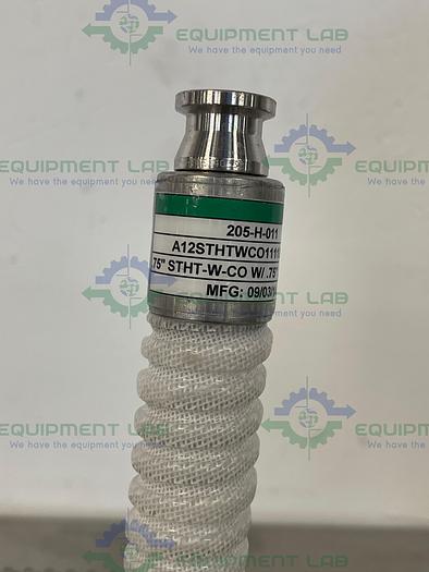 Used Sani-Tech  84" Silicone Hose w/  3/4" Sanitary Fitting