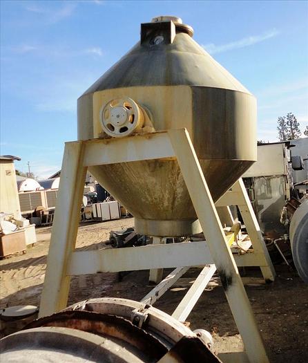 Used 100 CU. FT. GEMCO DOUBLE CONE BLENDER - 304 S/S