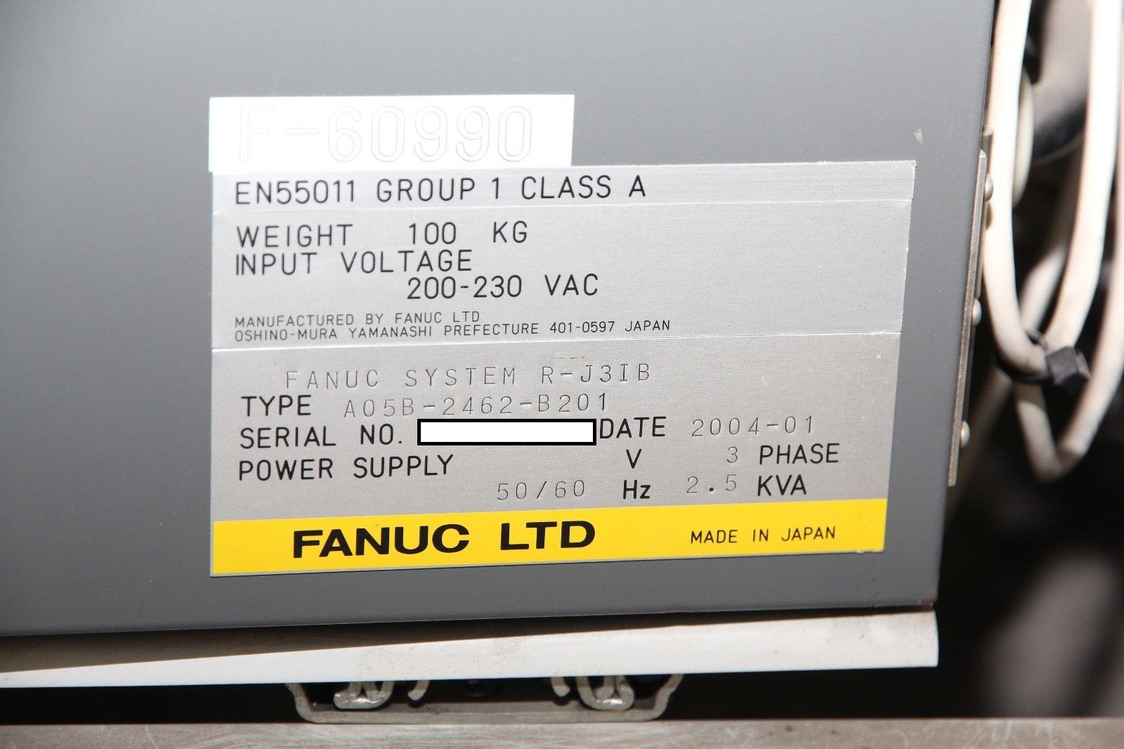 Used Fanuc Robot M-6iB 6C - from Magellan FSI Immersion Cleaning System