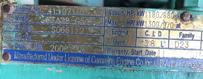 Used 2008 Cummins KTA38-G5
