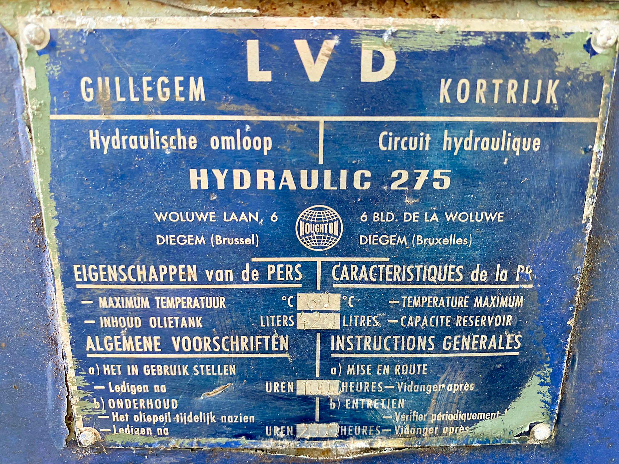 Used LVD 3500 x 150 T - Press Brake - 1984