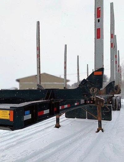 Used 2020 BWS Tridem Hay Rack Logging Trailer