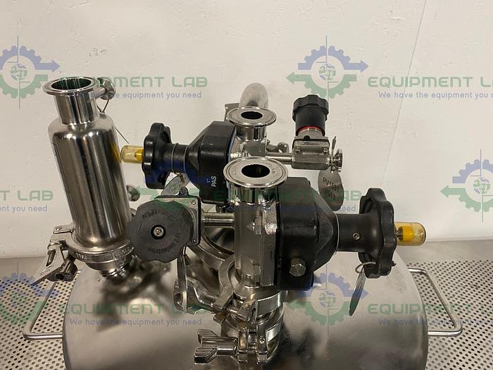 Used Alloy Products 45 Liter Stainless Steel Reactor 50 PSI w/ Bottom Drain & Valves