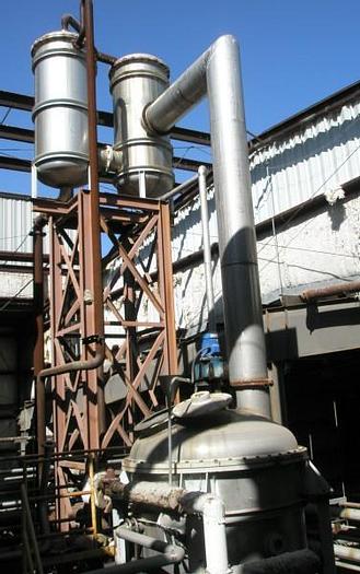 Used Evaporator, 2,000 Gallon, Alloy, 6' X 8', Agit, Coil, (2) #L738333