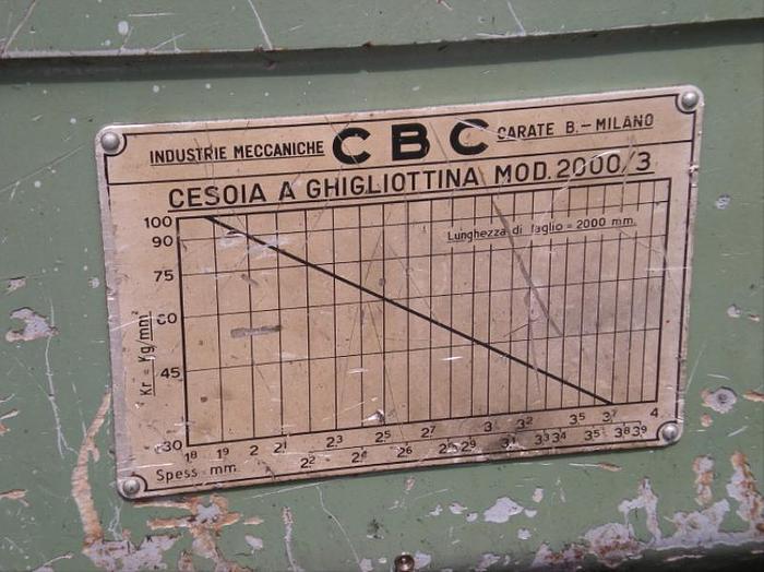 Usato CESOIA CBC MECCANICA 2000 X 4