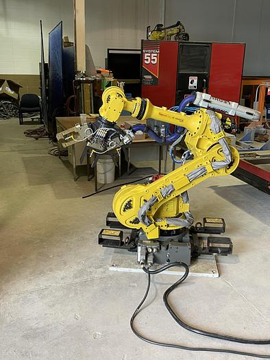 Used FANUC R1000iA/100F 100KG X 2230MM H REACH 6 AXIS ROBOT WITH R30iA CONTROLLER