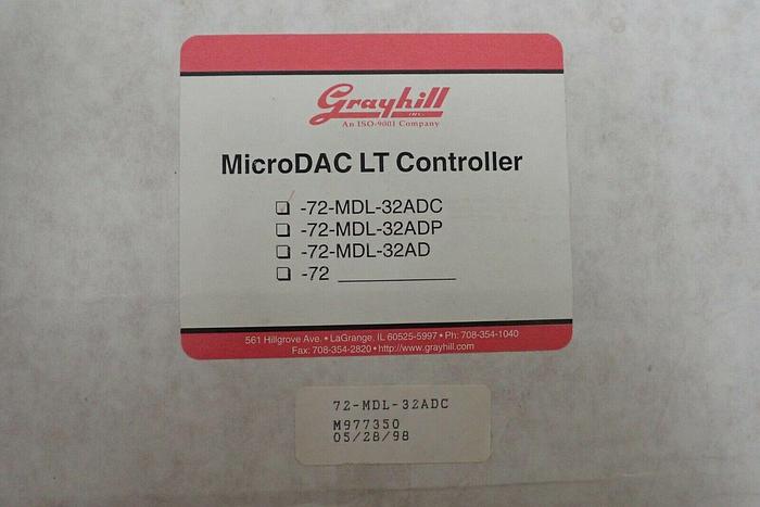 Used Grayhill 72-MDL-32ADC Microdac LT Controller