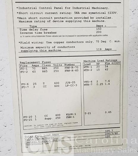 Used 2006 Timesavers 1300 Series 43" Sander
