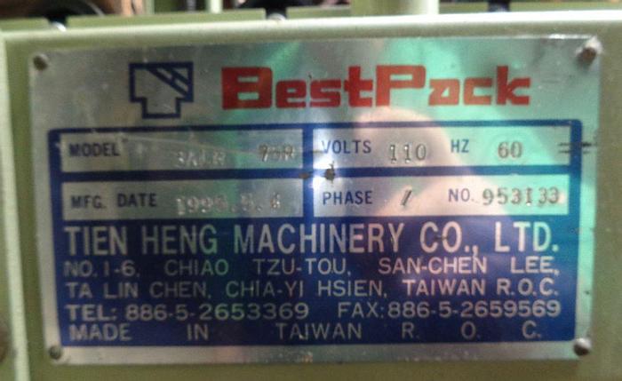 Used Case Taper, Best Pack, Model 3ALR-75R, Top & Btm #S742971