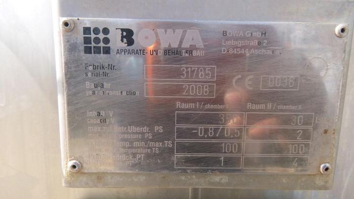 Used Tank, 92 Gallon, S/st, 28" X 30", Jkt, DT/DB, D #S743587