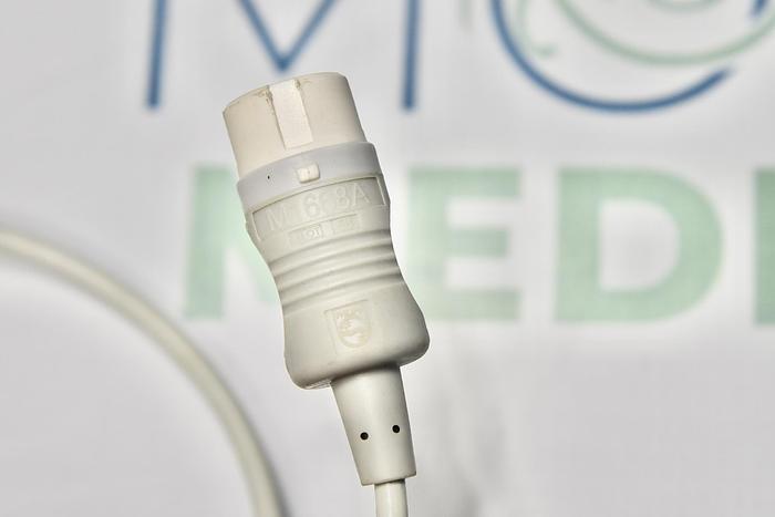 Used Philips M1668A, OEM, EKG ECG Trunk Cable, 5 Lead Twin to 12-Pin