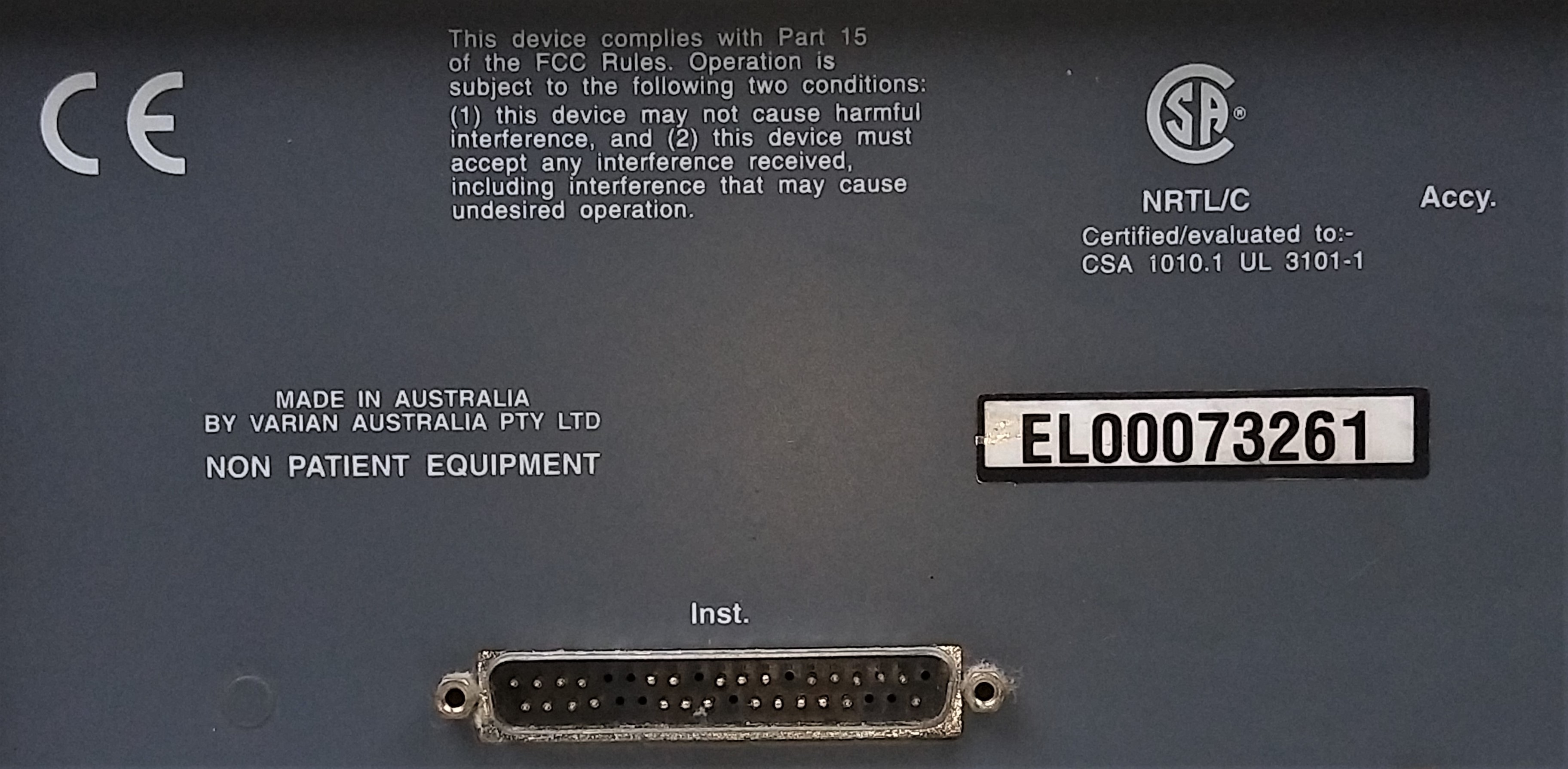 As is Varian Cary 50 Bio UV-Visible Spectrophotometer - FOR PARTS